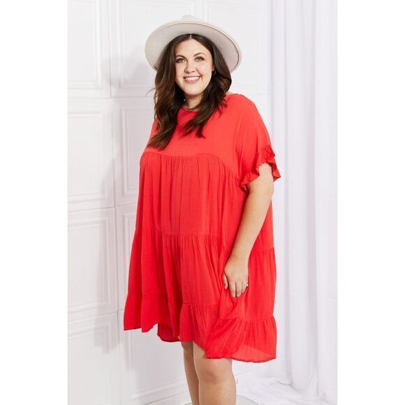 Culture Code Full Size Tulip Fields Tiered Midi Dress - Picture 3 of 13